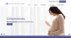Desktop Screenshot of horizonwomenshealth.net